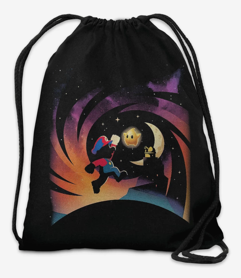 Mochila Negro de Super mario Film