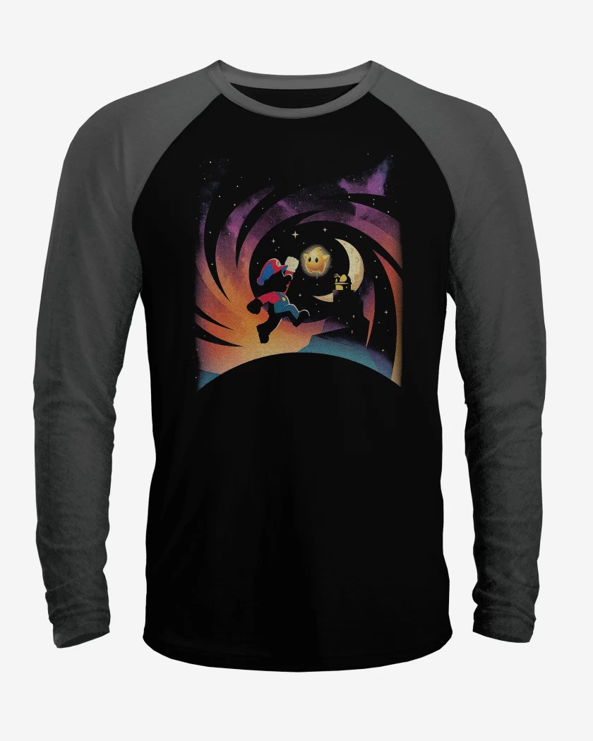 Polera Raglan Super mario Film