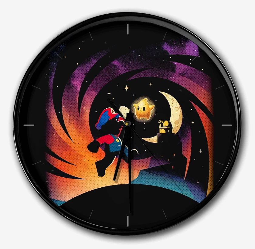 Reloj Negro de Super mario Film