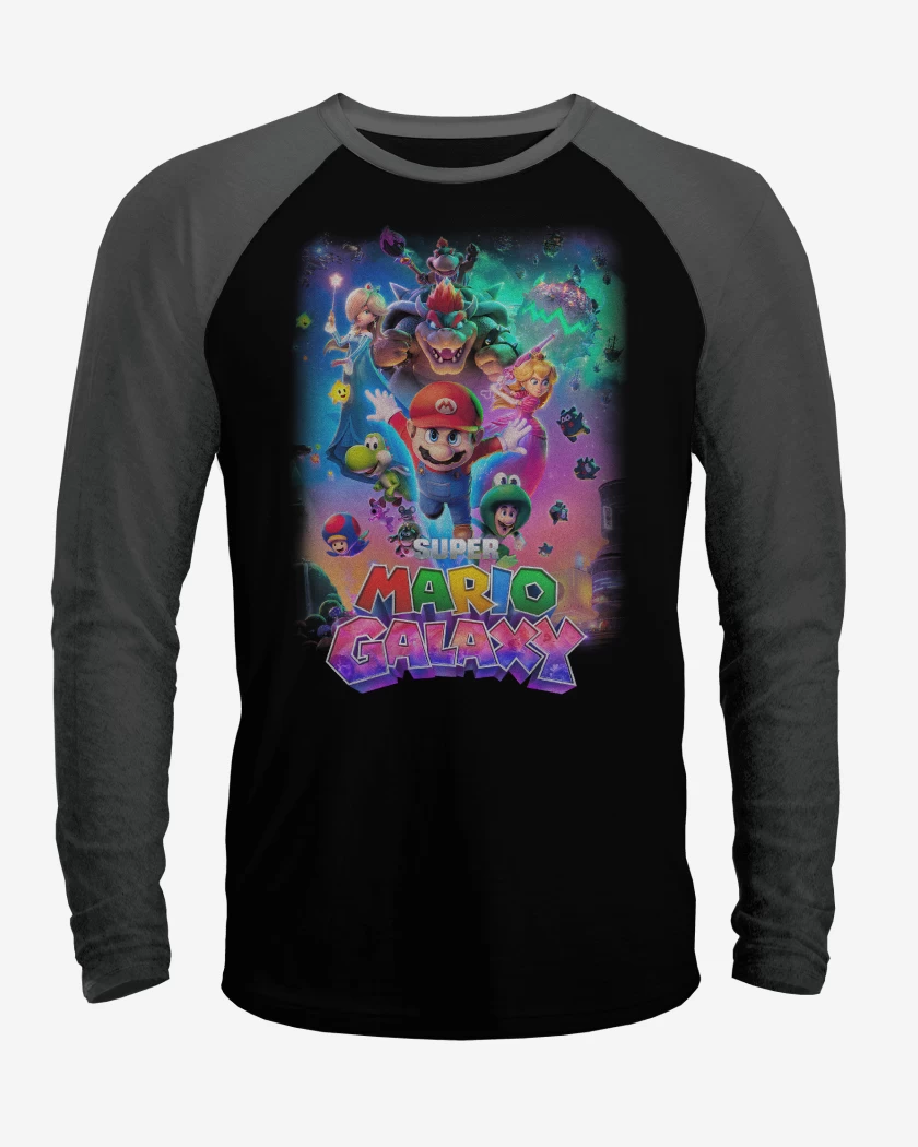 Polera Raglan Super Mario Galaxy movie