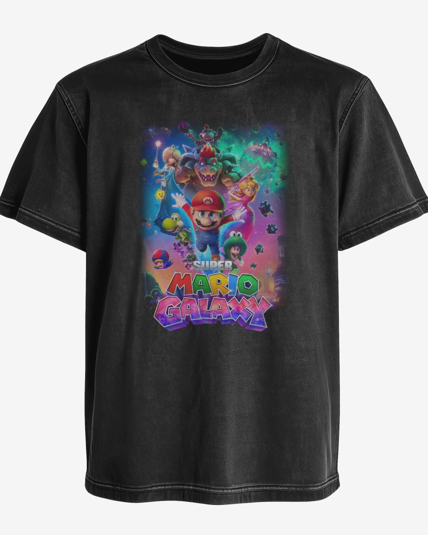 Polera desgastada Super Mario Galaxy movie