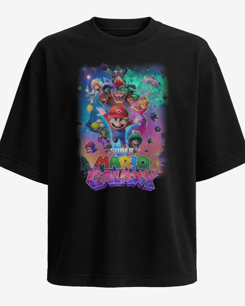 Polera Oversize Super Mario Galaxy movie