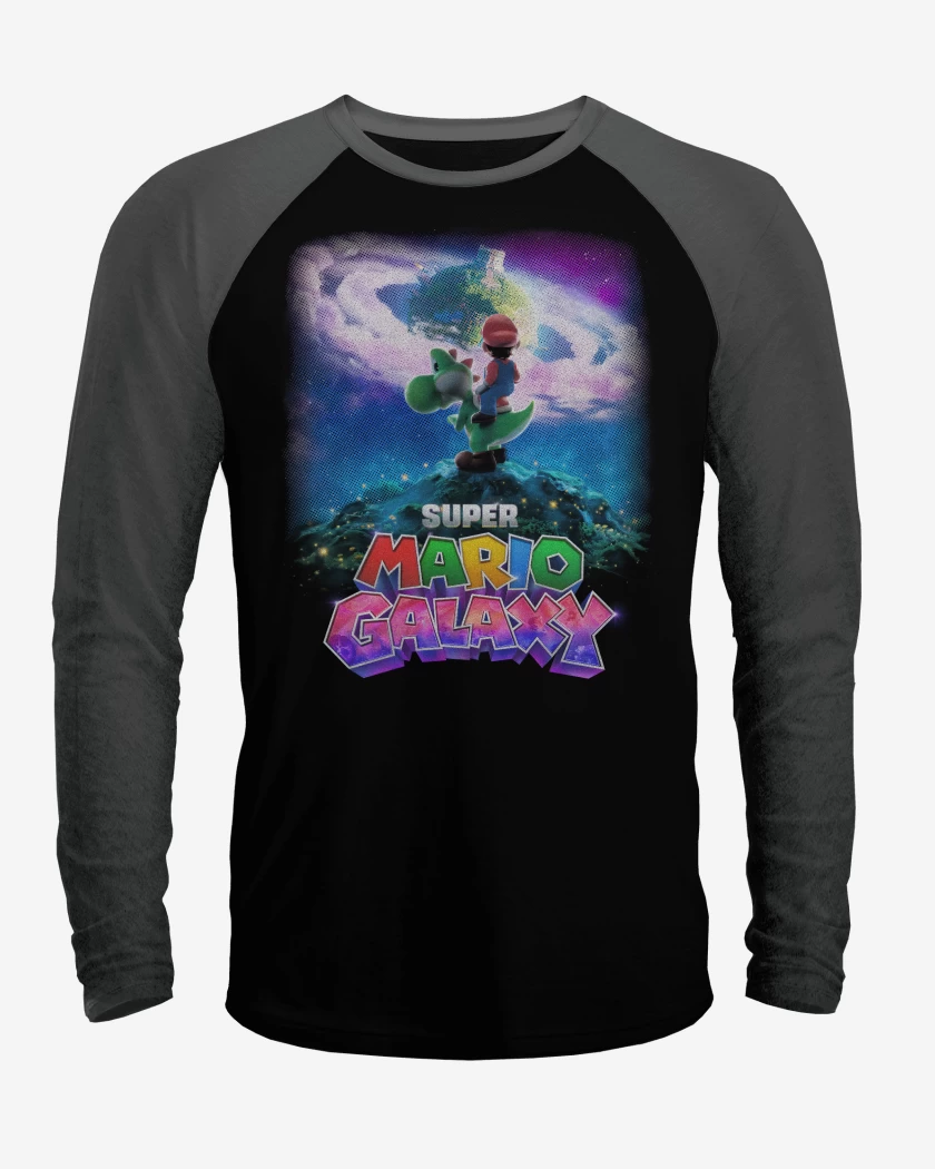 Polera Raglan The super mario galaxia