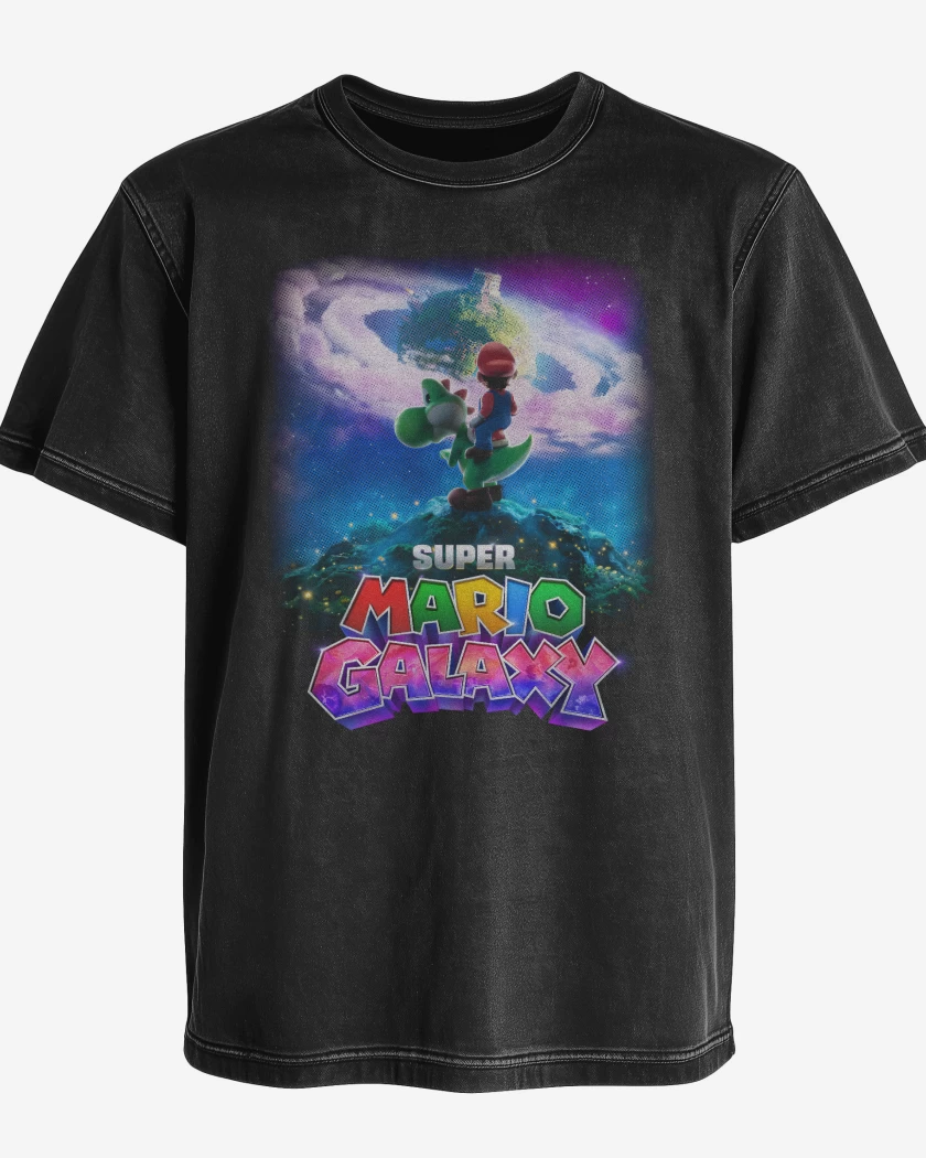 Polera desgastada The super mario galaxia