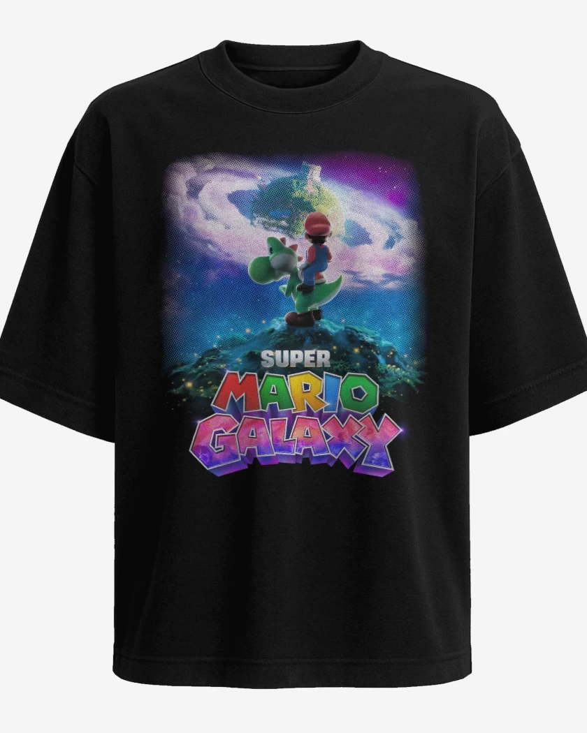 Polera Oversize The super mario galaxia