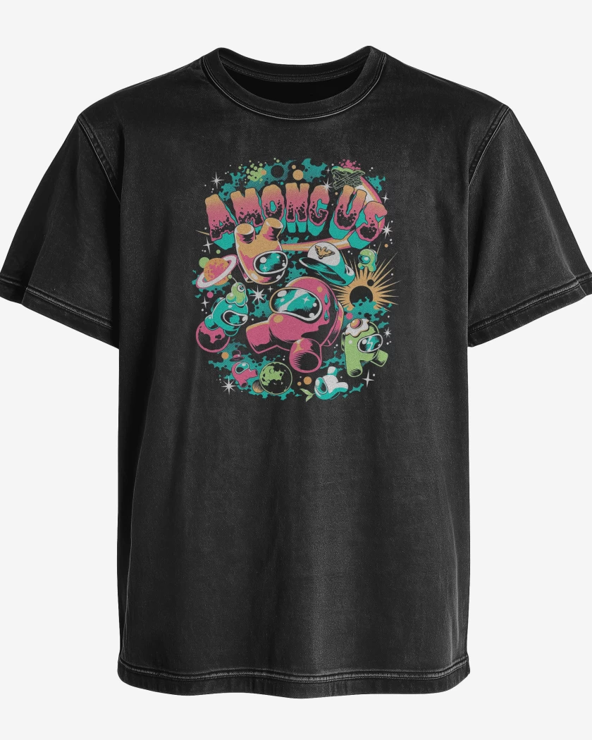 Polera desgastada Among Us Space
