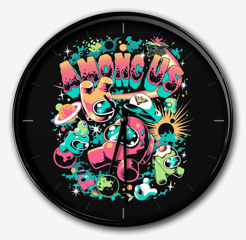 Reloj Negro de Among Us Space