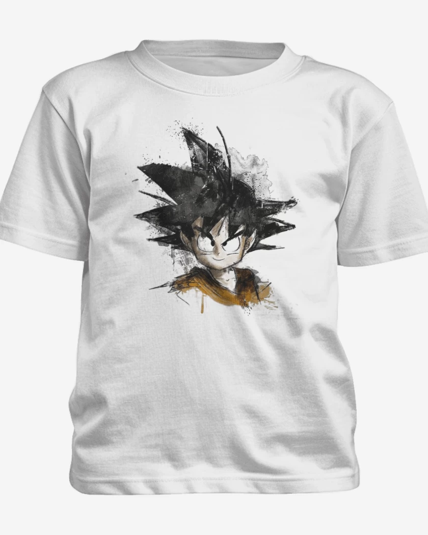 Polera de niño Blanco de Goku chico