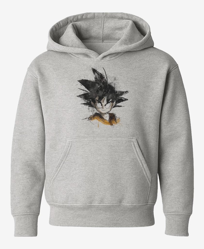 Poleron de niño Gris Melange de Goku chico