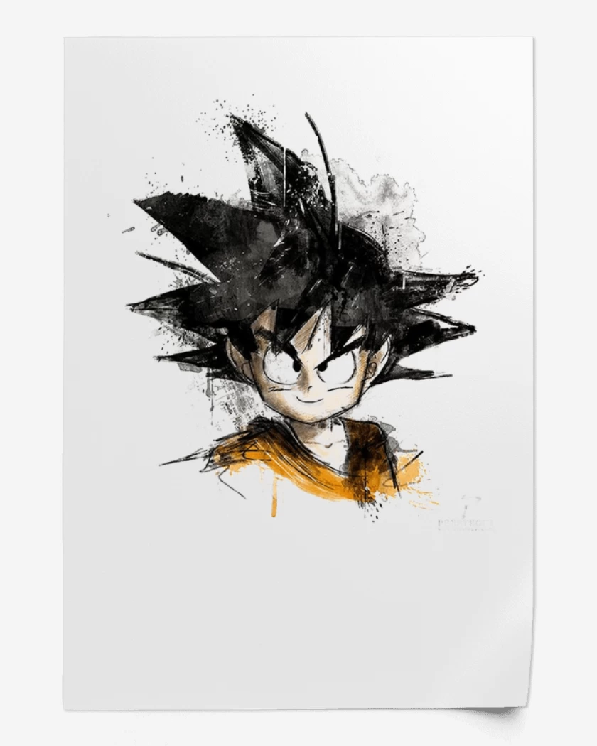 Print Blanco de Goku chico