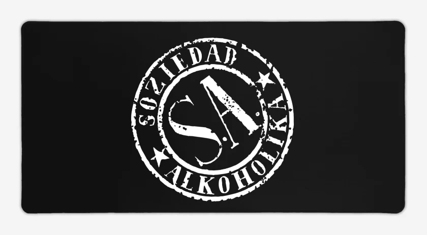Mouse pad Gamer Negro de Sociedad Alkoholika
