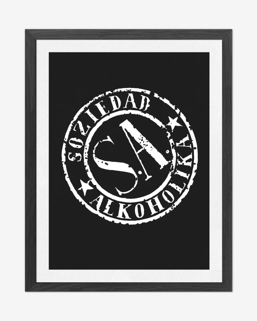 Cuadro decorativo Negro de Sociedad Alkoholika