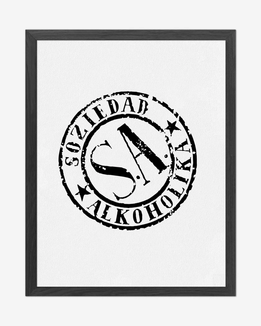 Cuadro decorativo Blanco de Soziedad Alkoholika 