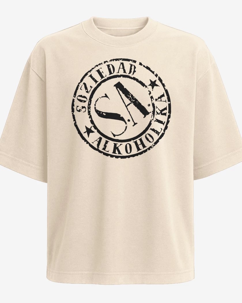 Polera Oversize Beige de Soziedad Alkoholika 