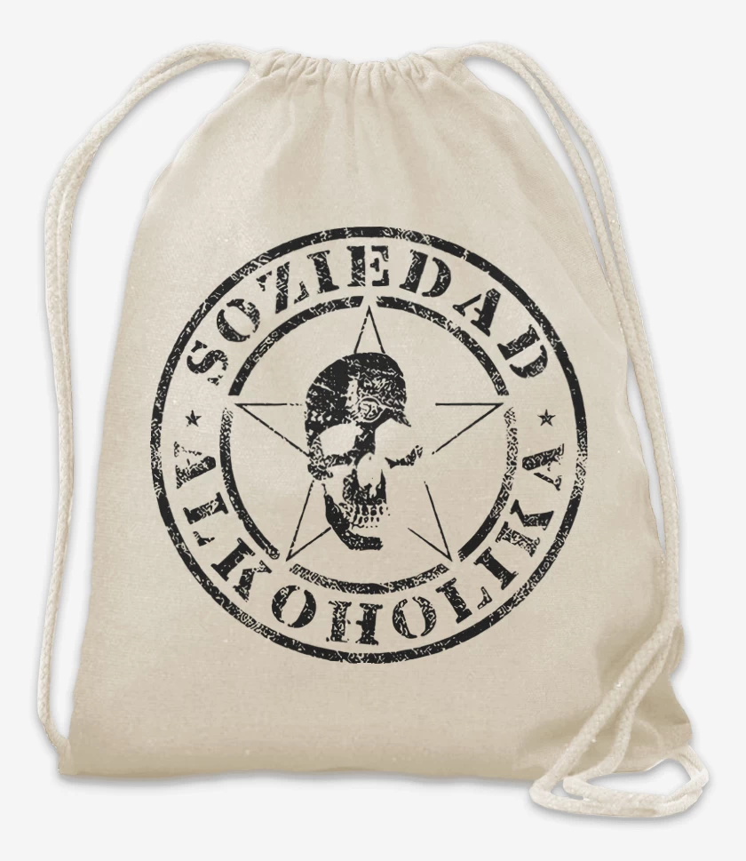 Mochila Blanco de Soziedad Alkoholika Calavera N