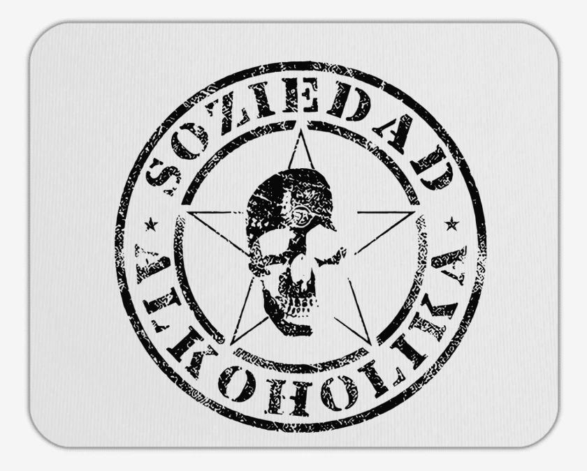 Mousepad Blanco de Soziedad Alkoholika Calavera N