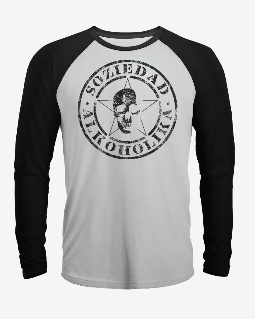 Polera Raglan Soziedad Alkoholika Calavera N