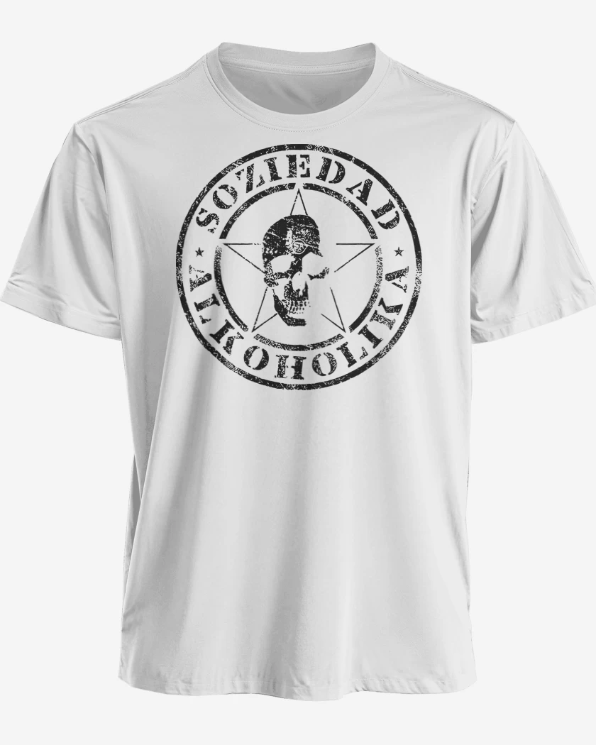 Polera premium Blanco de Soziedad Alkoholika Calavera N