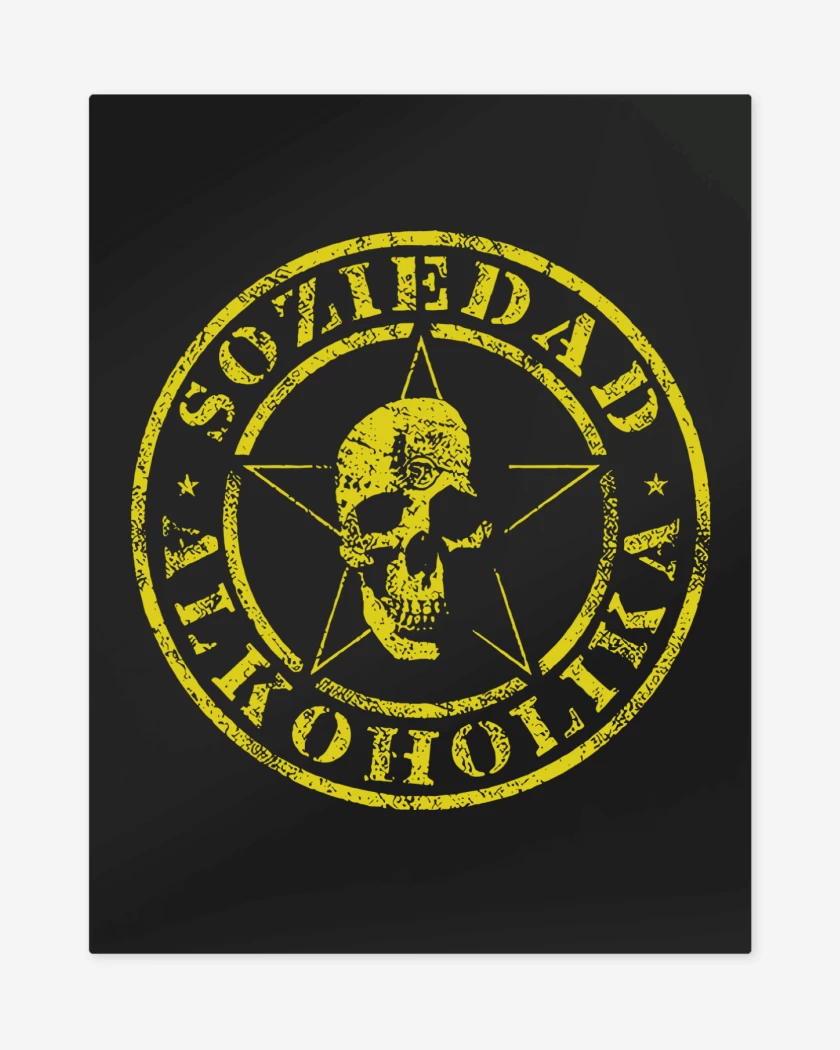 Print metalico Soziedad Alkoholika Calavera