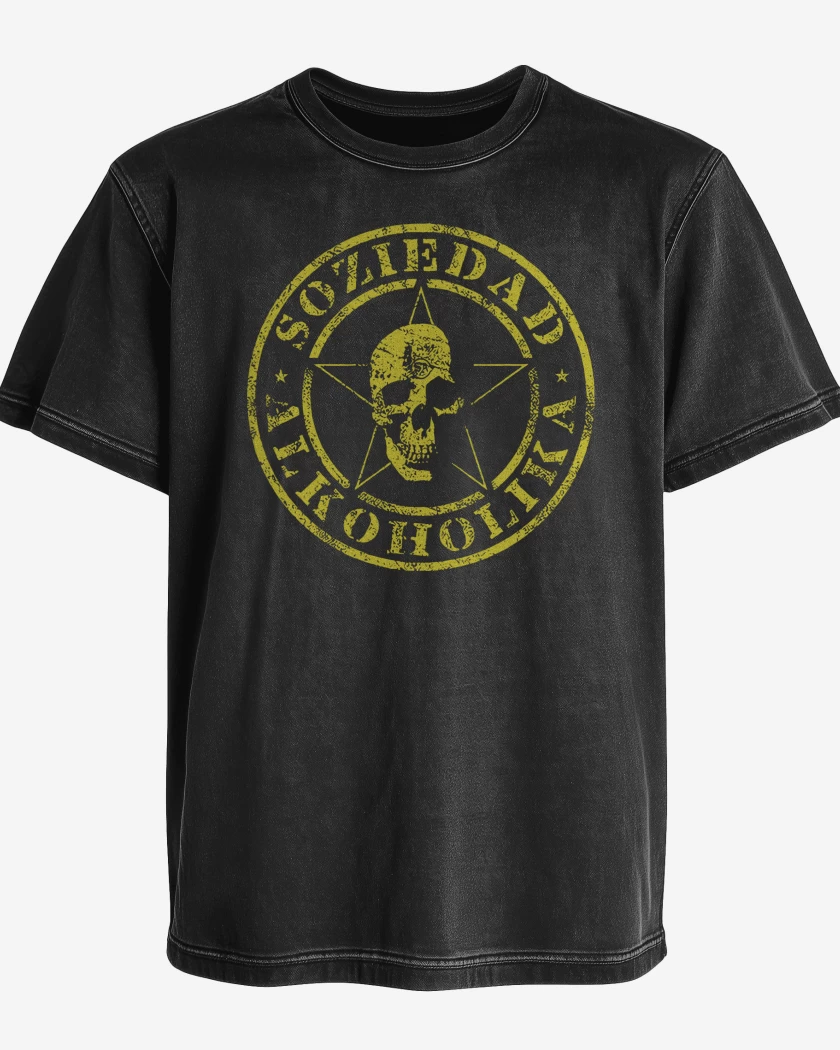 Polera desgastada Soziedad Alkoholika Calavera