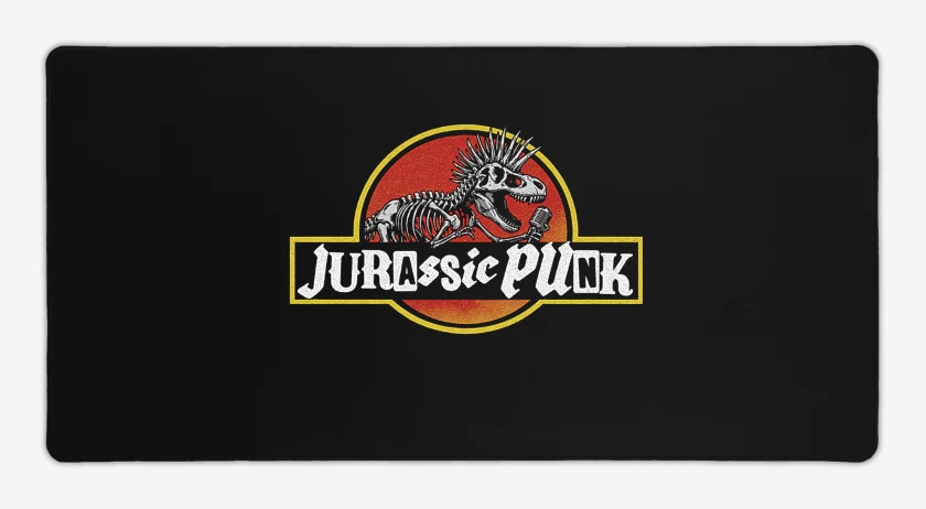 Mouse pad Gamer Negro de Jurassic Punk II