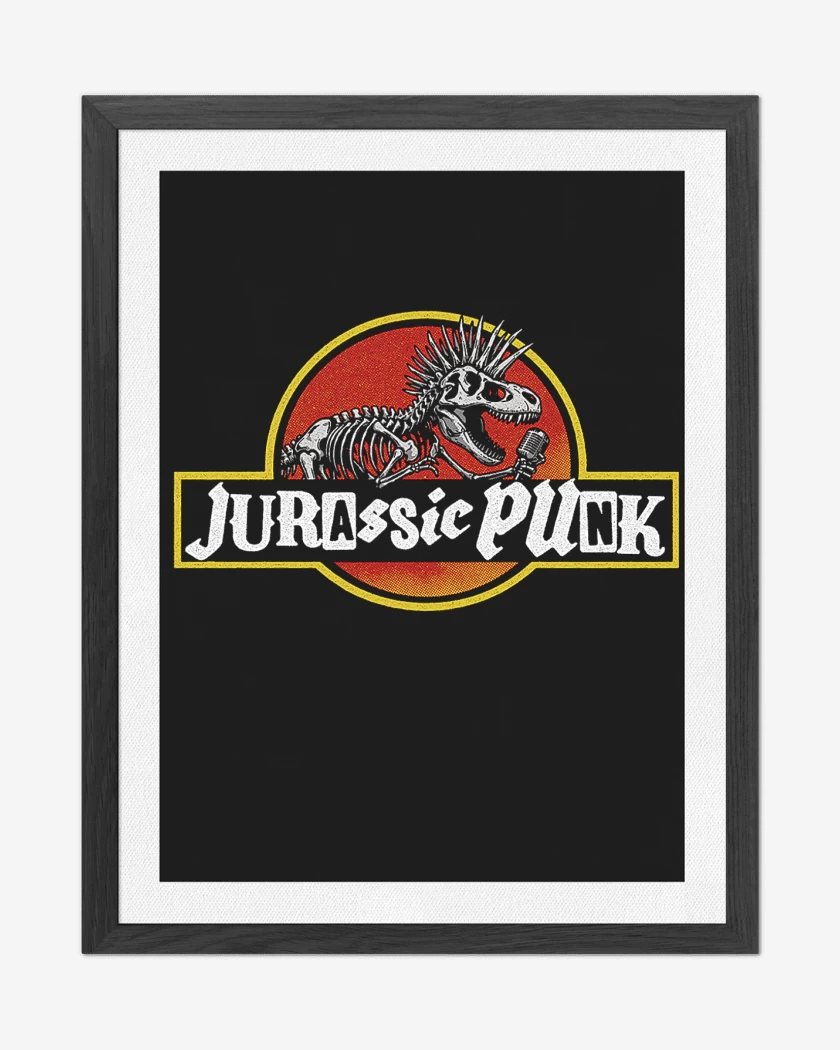 Cuadro decorativo Negro de Jurassic Punk II
