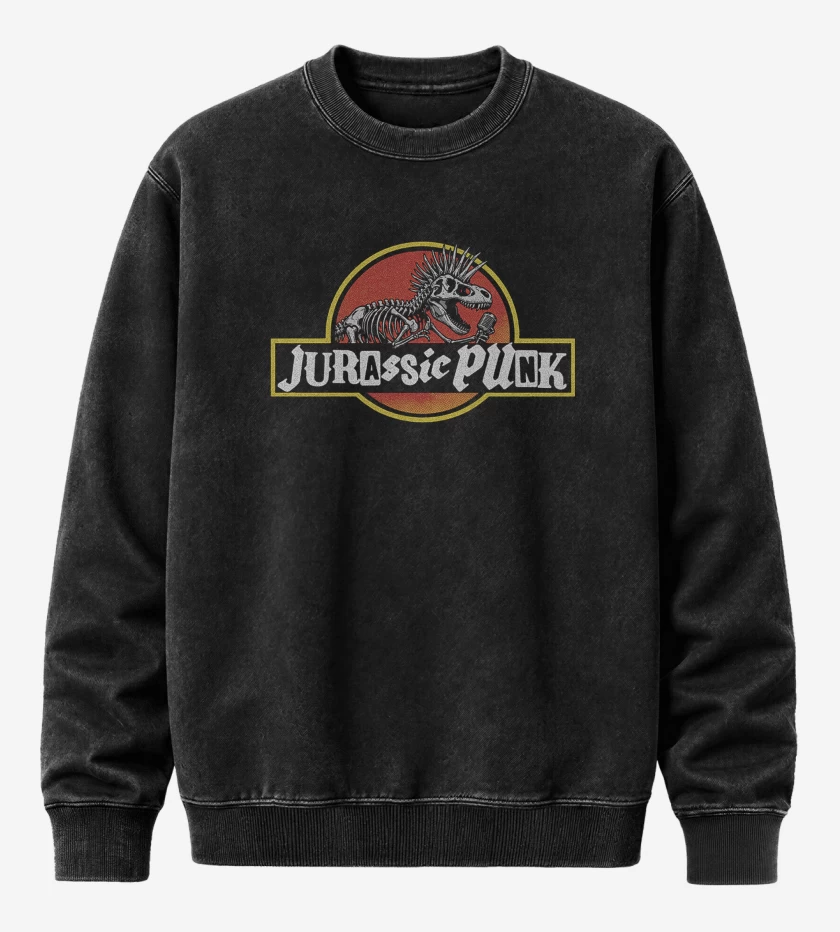 Poleron Polo Acid Wash Jurassic Punk II