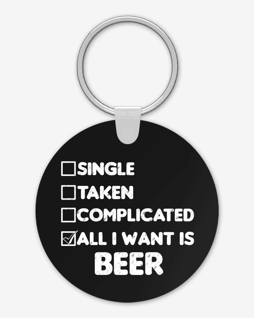 Llavero Solo quiero una cerveza