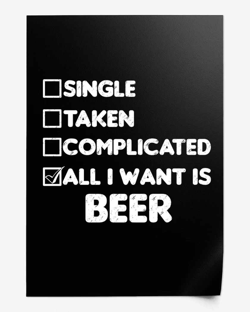 Print Solo quiero una cerveza