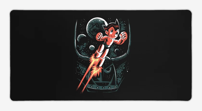 Mouse pad Gamer Negro de Astroboy Pluto