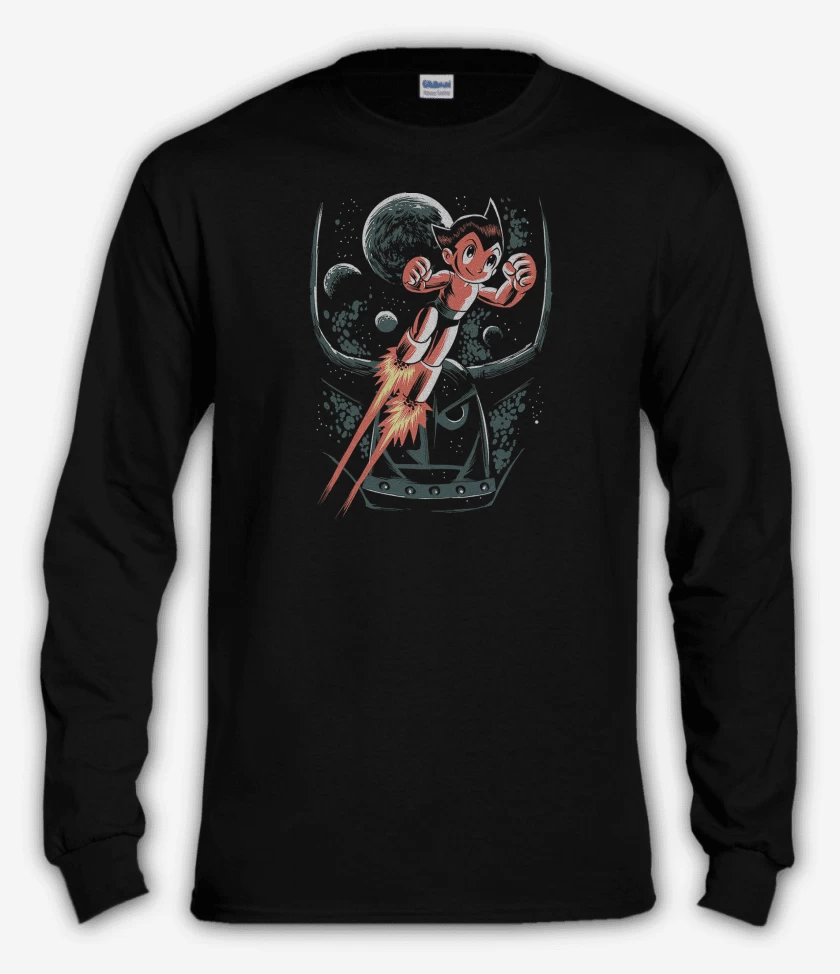 Polera manga larga Negro de Astroboy Pluto