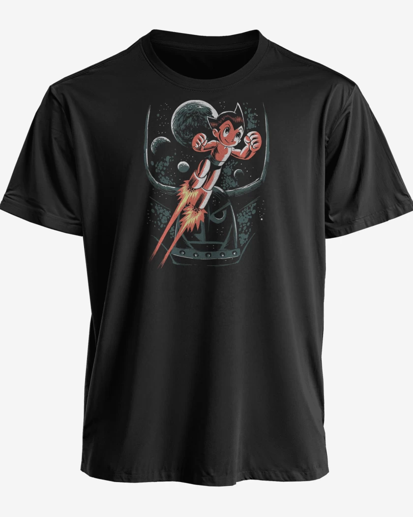 Polera premium Negro de Astroboy Pluto