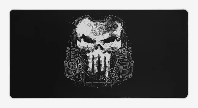 Mouse pad Gamer Negro de The Punisher