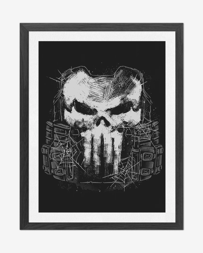 Cuadro decorativo Negro de The Punisher
