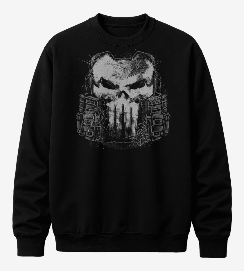 Poleron polo Negro de The Punisher