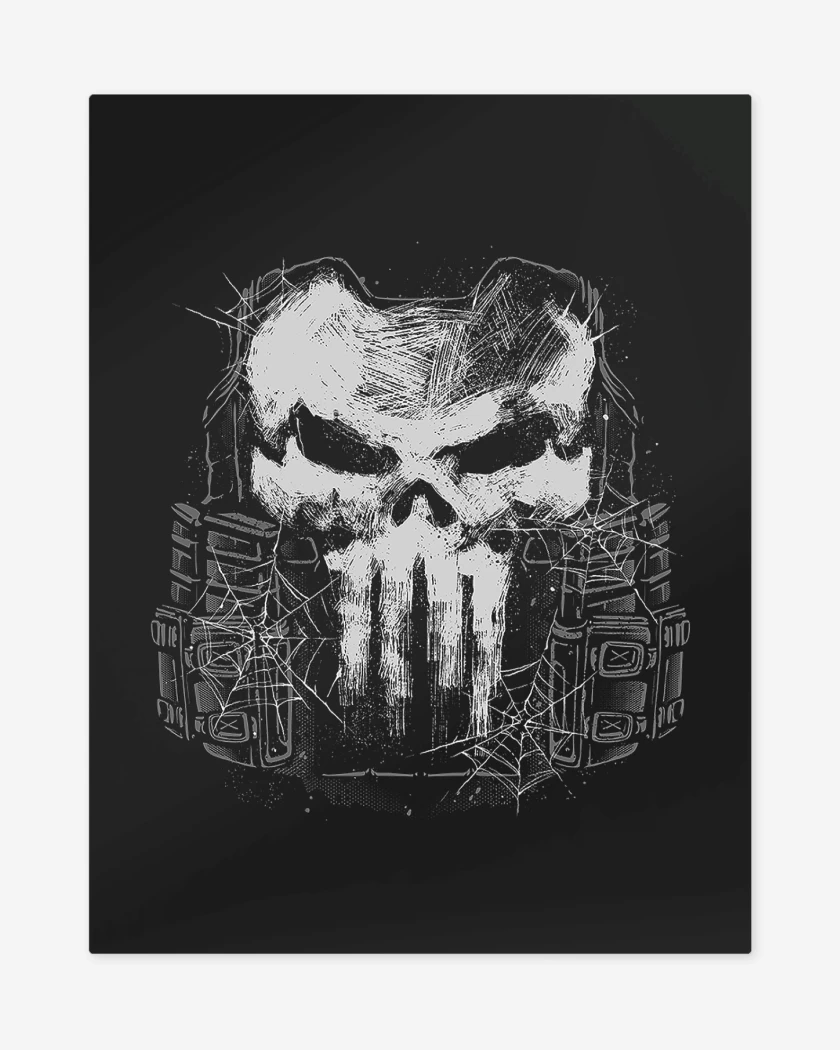 Print metalico Negro de The Punisher