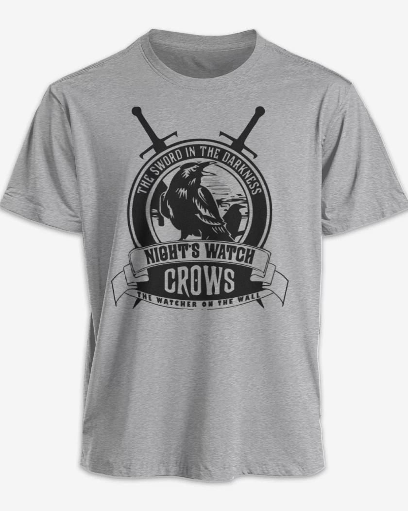 Polera Gris Melange de Crows