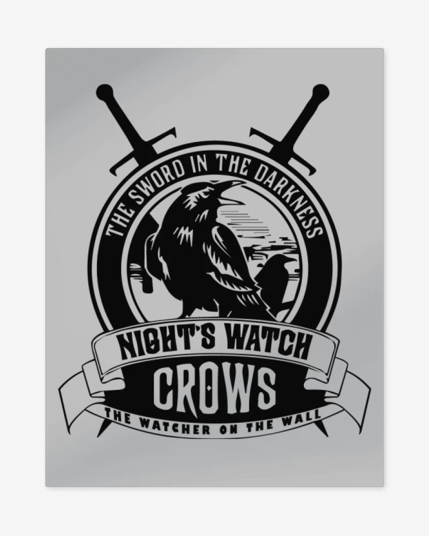 Print metalico Gris Melange de Crows