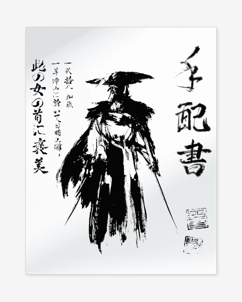 Print metalico Ghost of Yotei