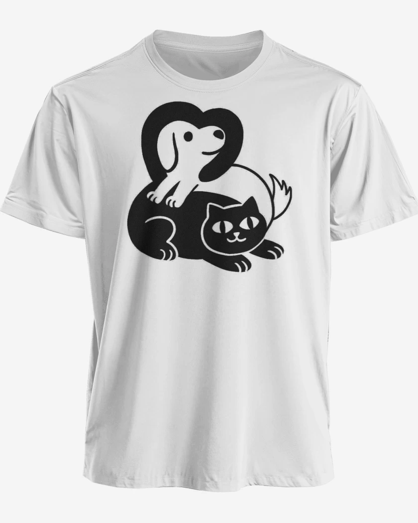 Polera Gatoperro Amigos