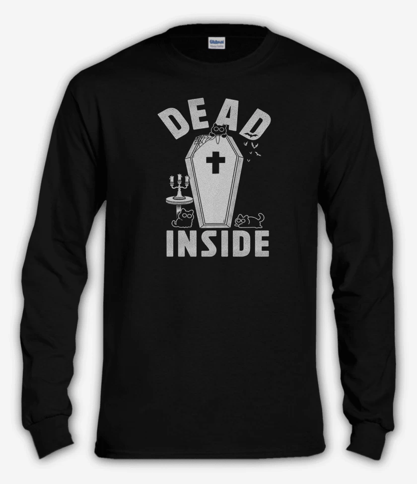 Polera manga larga Negro de Dead Inside II