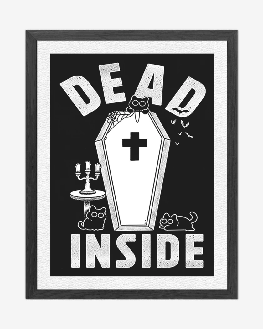 Cuadro decorativo Negro de Dead Inside II
