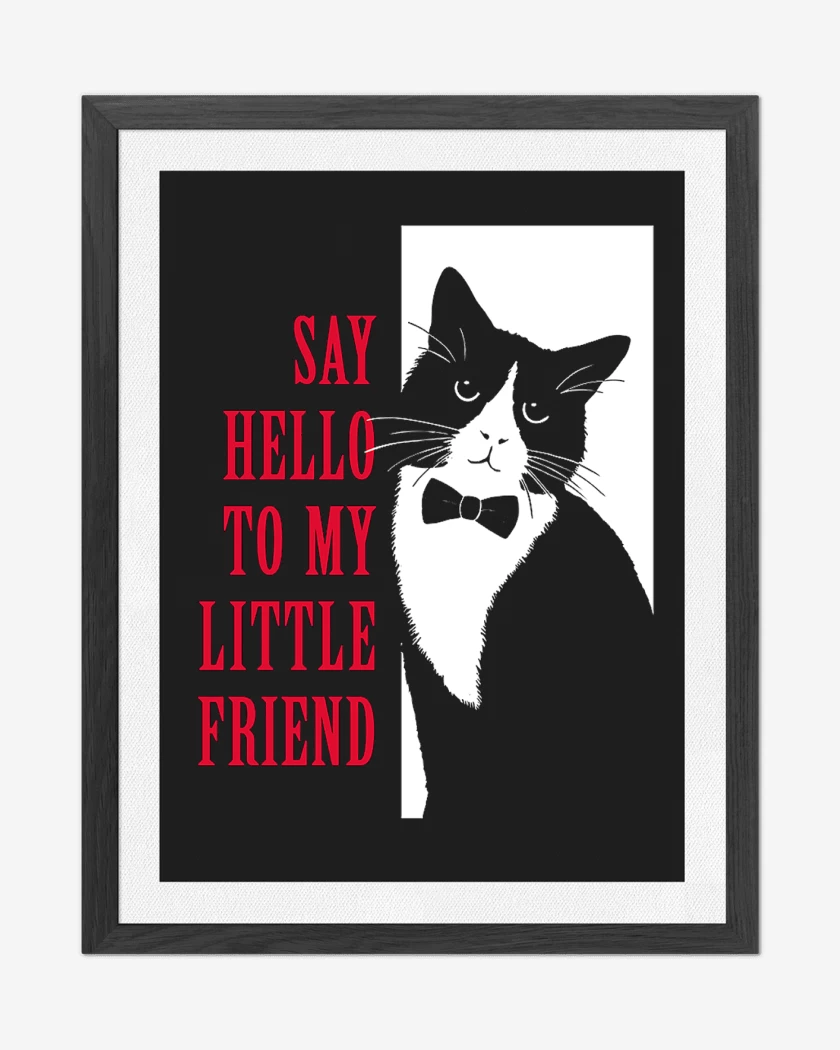 Cuadro decorativo Negro de Say Hello to My Little Friend