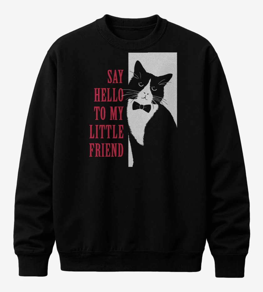 Poleron polo Negro de Say Hello to My Little Friend
