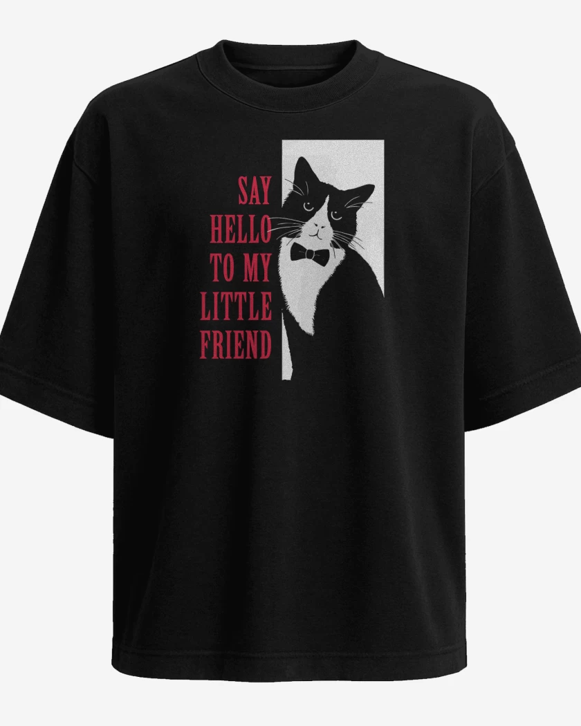 Polera Oversize Say Hello to My Little Friend
