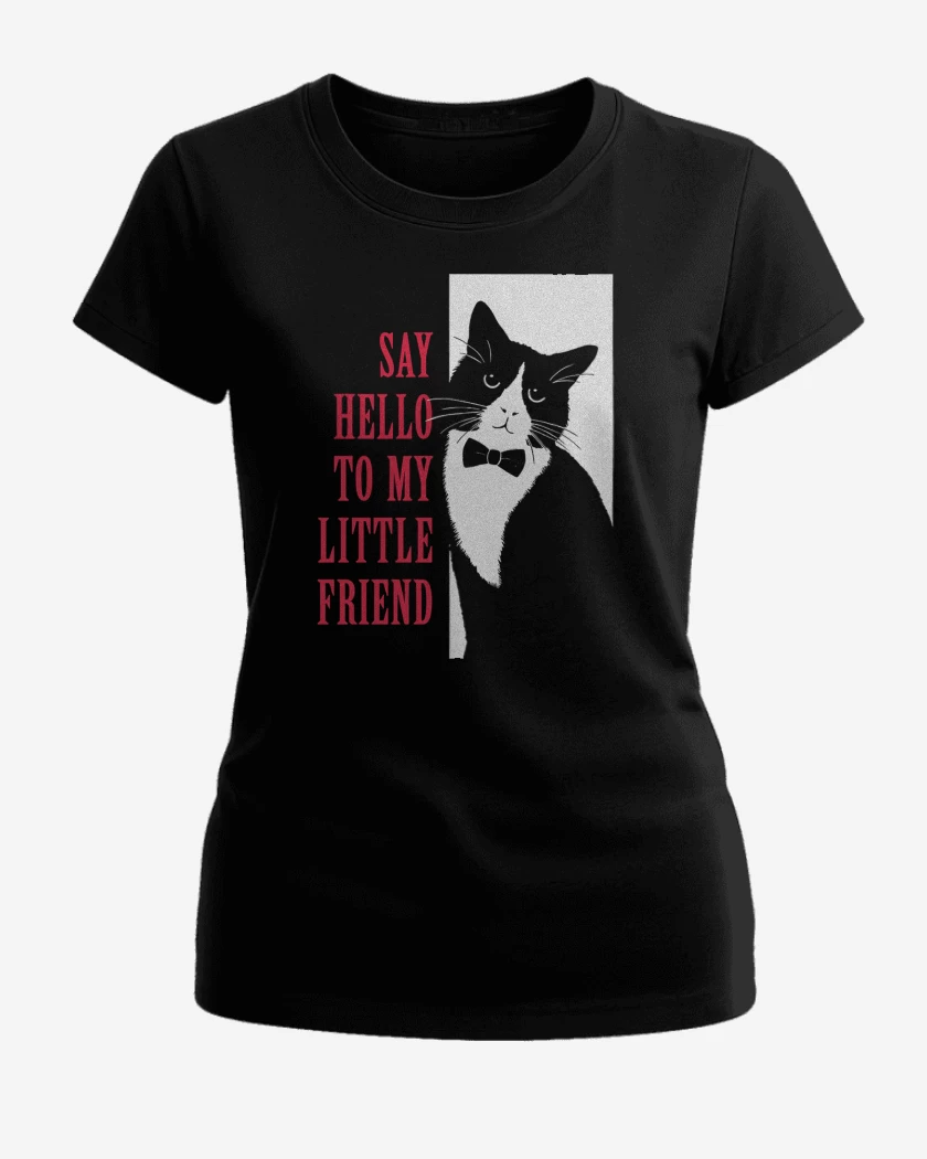 Polera de Mujer Negro de Say Hello to My Little Friend