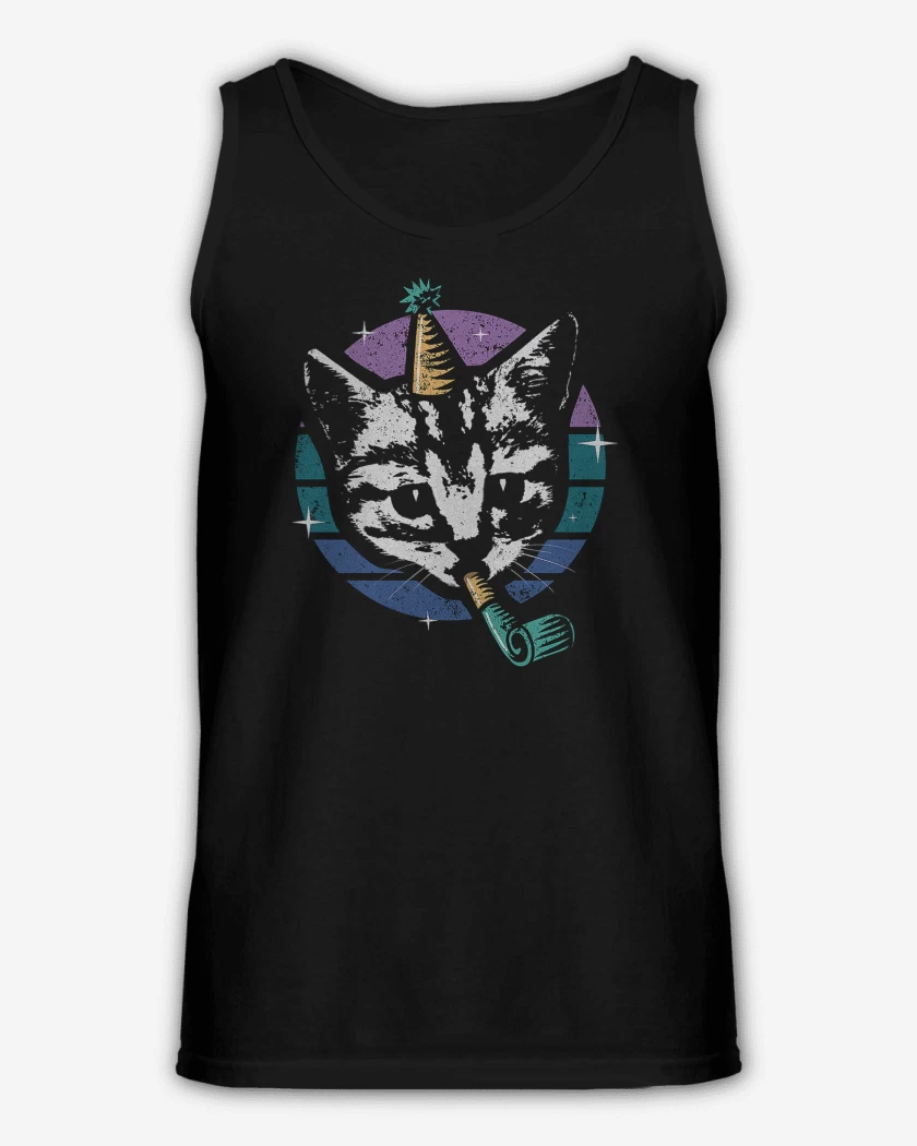 Sudadera Negro de Gatito Fiestero