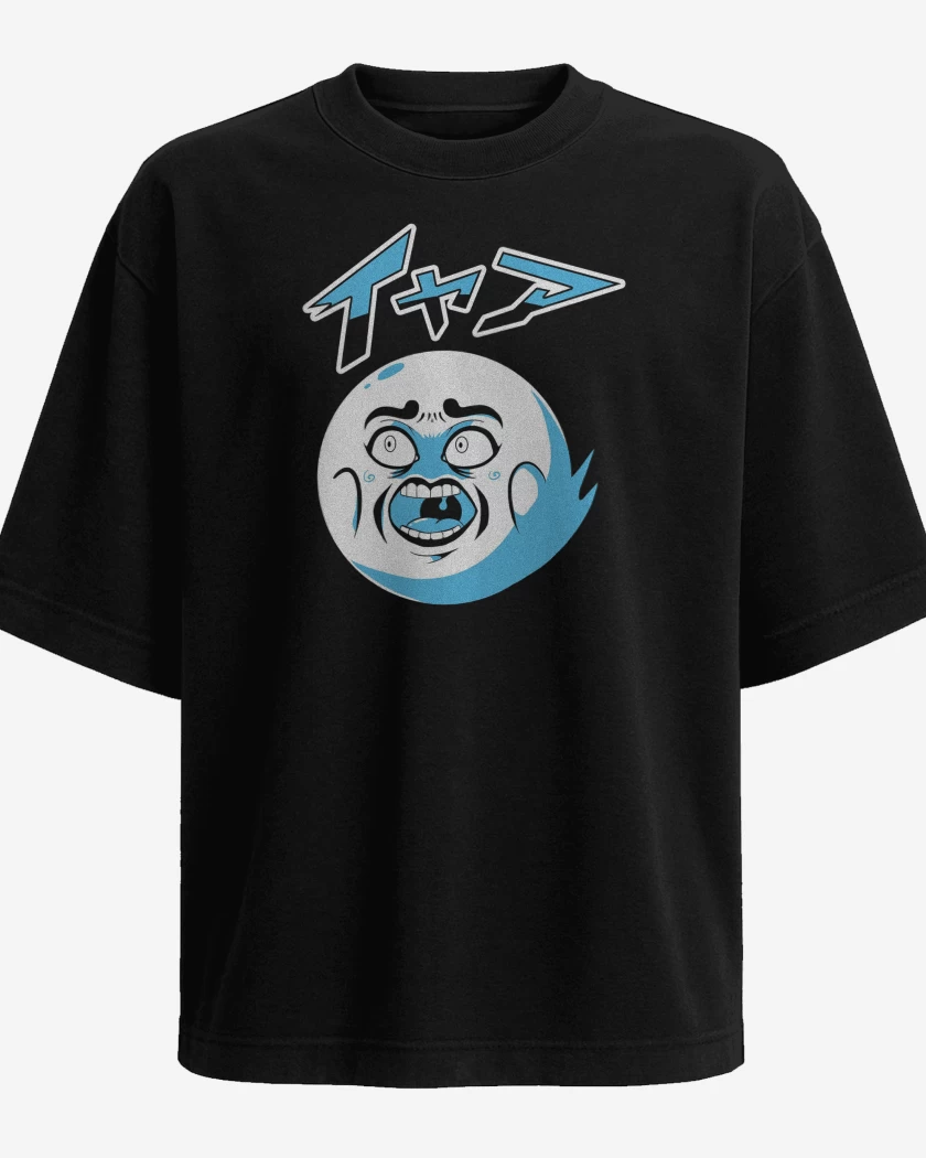 Polera Oversize Negro de Fantasmita Japo