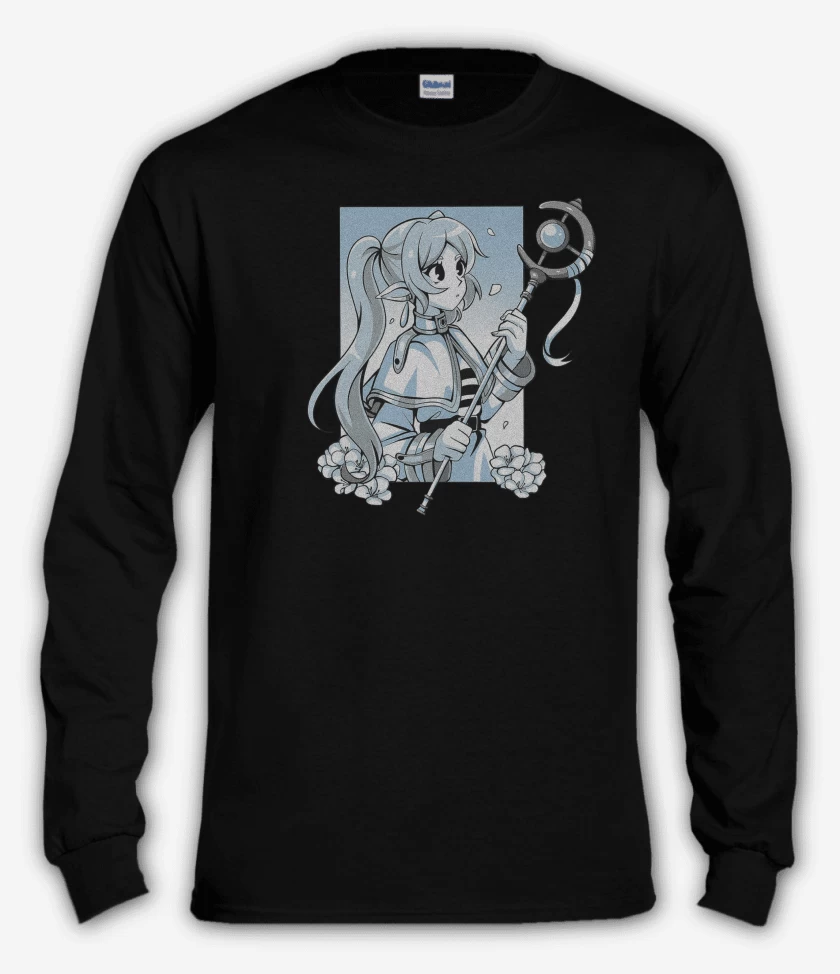Polera manga larga Negro de Frieren Kawai