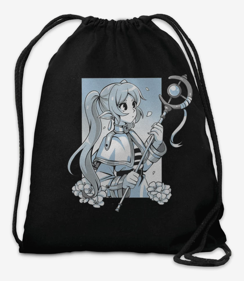 Mochila Negro de Frieren Kawai